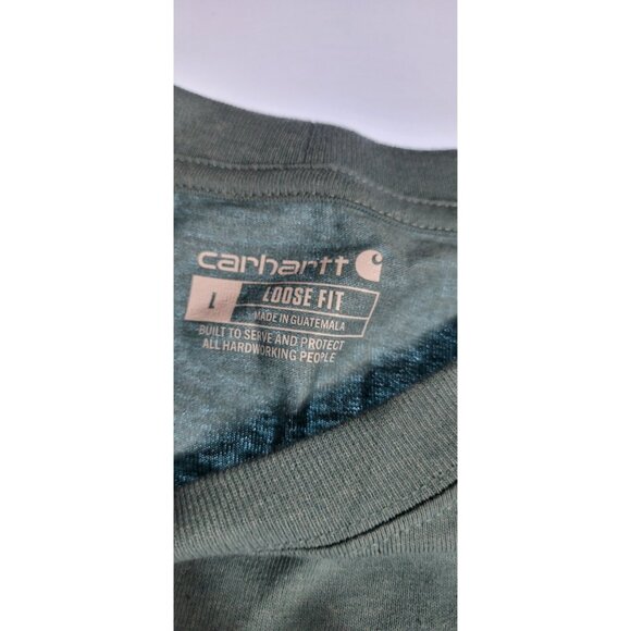 Men's Carhartt  Mens T-Shirt Fit Loose Short Sleeve Pocket T-Shirt Size Large - Picture 4 of 11